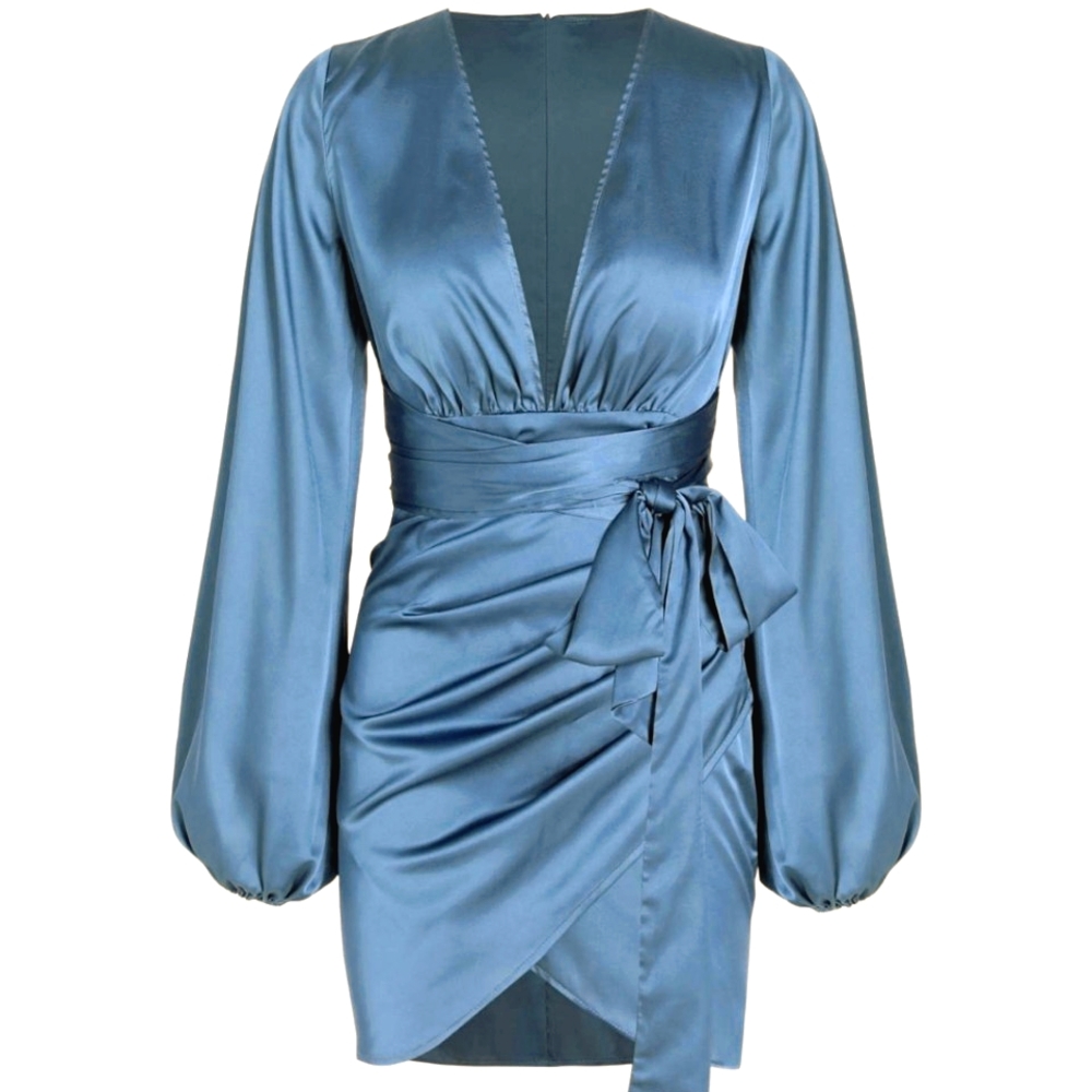Satin mini dress